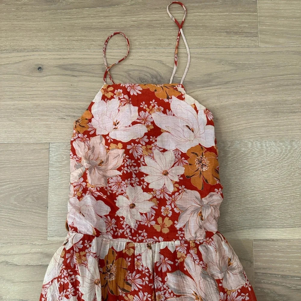 Revolve MINKPINK Adar Open Back Maxi Dress Transition Fall Wedding Guest Dress - Picture 2 of 13